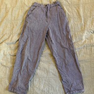 Willi Smith | women's 6 (fits xsmall) Black and White Striped Pants 100% cotton